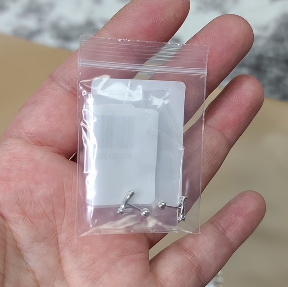 925 Sterling Silver Inlaid Zircon Dog Doggy Bone Puppy Stack - Picture 10 of 12